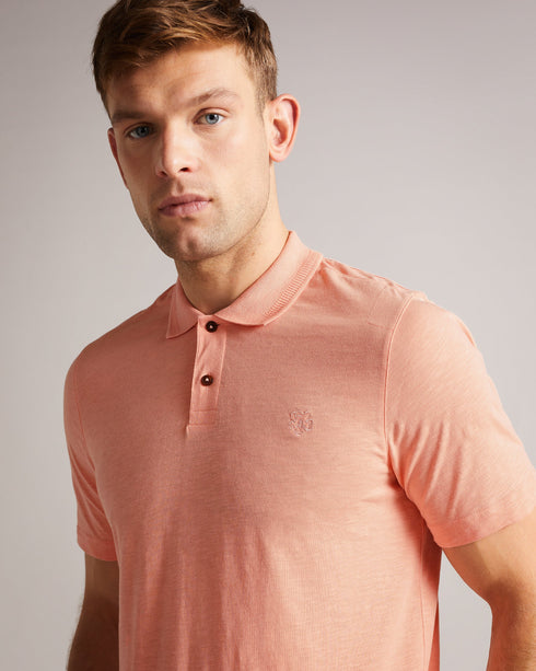 DELVIN-Tops-Dive into DELVIN. This essential polo shirt covers all the bases with a flattering fit, collar, and short sleeves. Paired with jeans and trainers, this top is perfect for spontaneous visits to the farmer's market or can be dressed up with tailored trousers and boots for a smart-casual look. By choosing Ted Baker cotton products, you're supporting our investment in the Better Cotton Initiative's mission. This product is sourced via a system of mass balance and therefore may not contain better cot